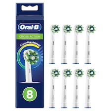 Oral-B Cross Action Replacement Electric Toothbrush Heads X8