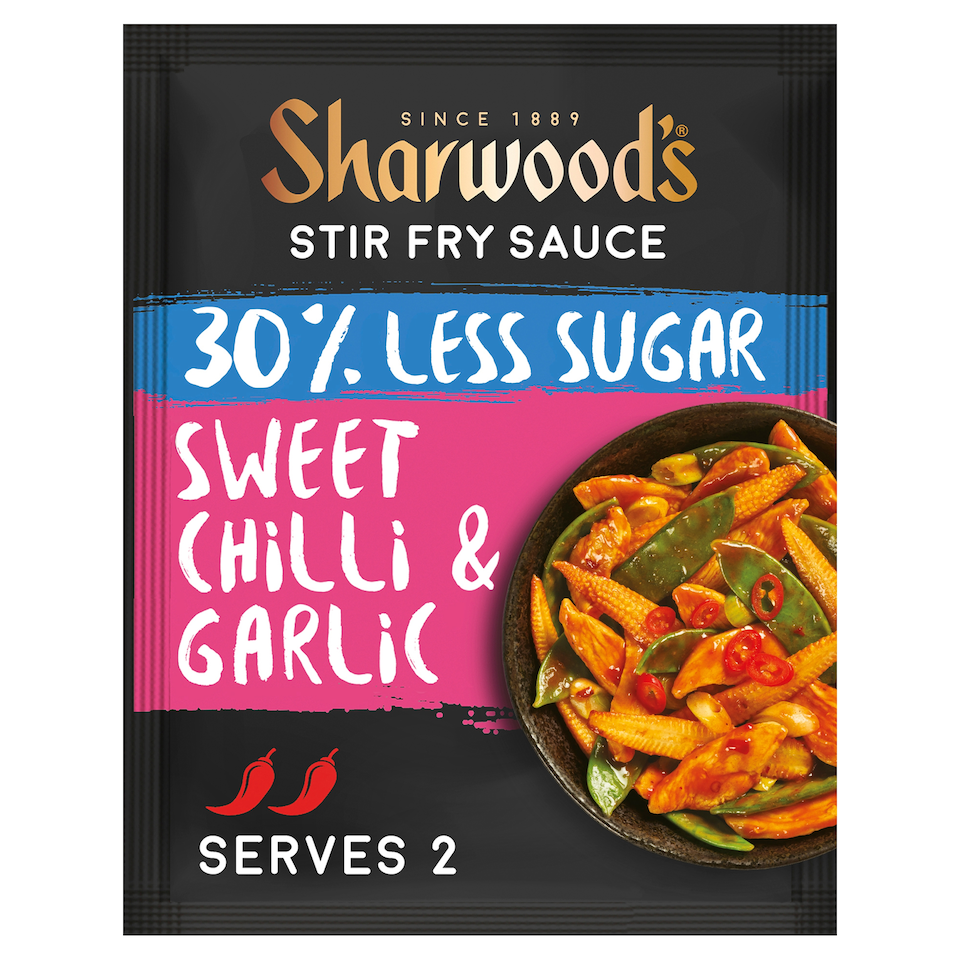 Sharwoods Stir Fry Sauce 30% Less Sugar Sweet Chilli Garlic 120G