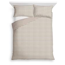 Tesco Natural Seersucker Duvet Set Kingsize