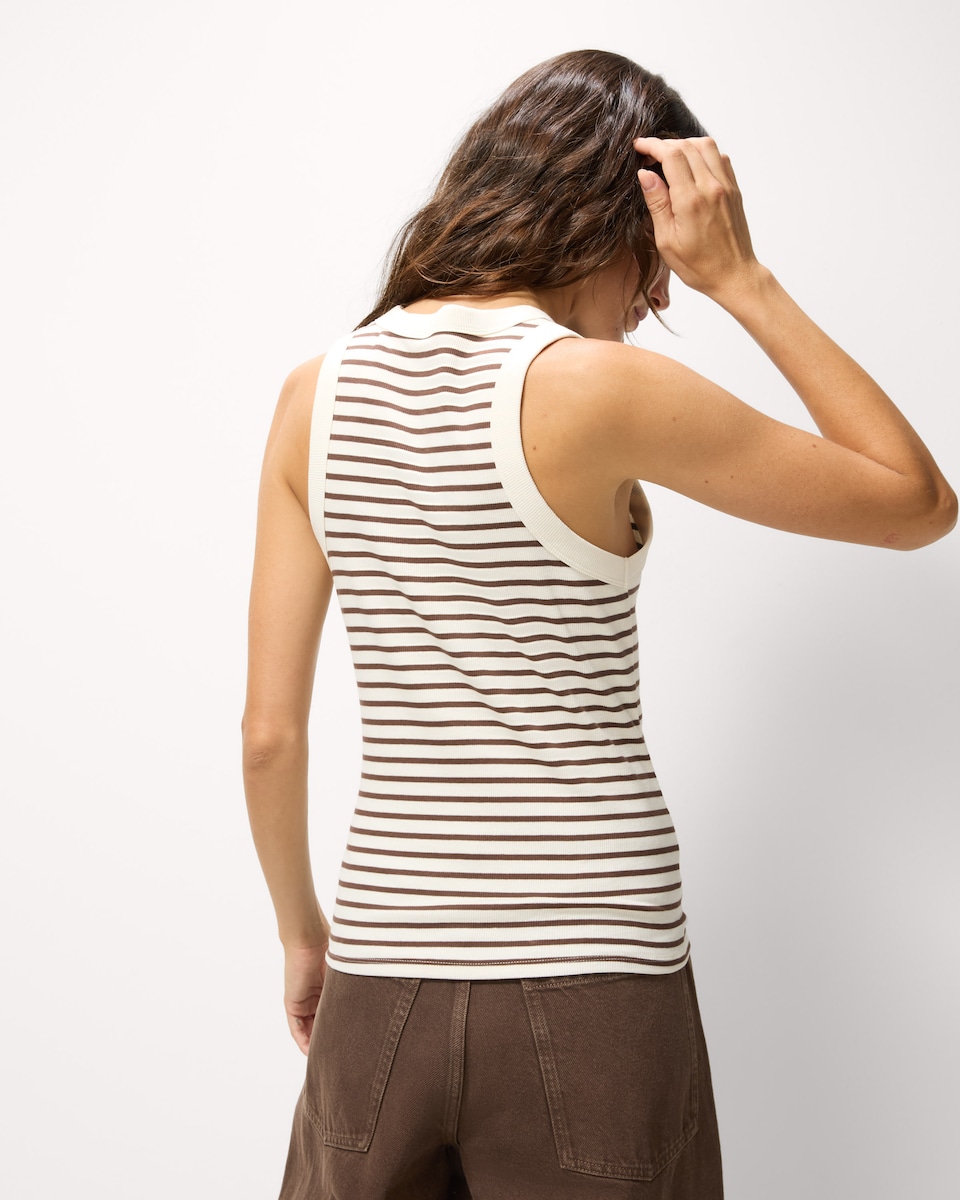 image 1 of F&F 3-Pack Cotton Rich Ribbed Vests in Multi Green