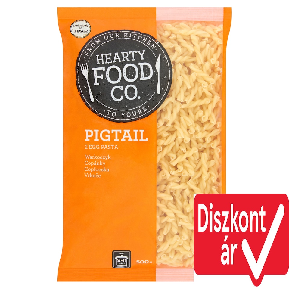 Hearty Food Co. copfocska 2 tojásos száraztészta 500 g