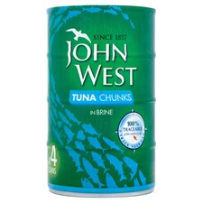 John West Tuna Chunks In Brine 4 X 160G
