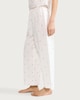 image 2 of The F&F Edit Pure Cotton Floral Embroidered Pyjama Bottoms in White