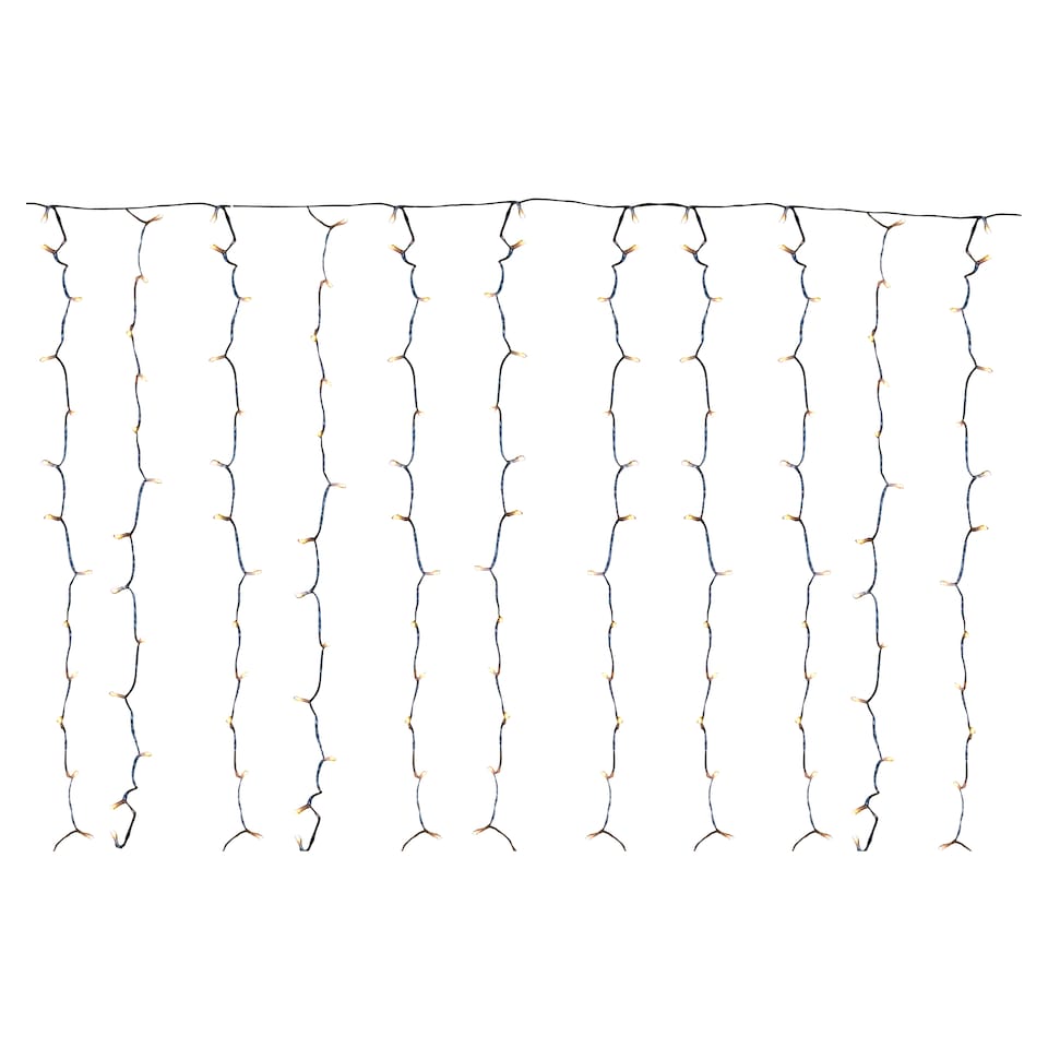 image 1 of Tesco Solar Warm White Led Curtain