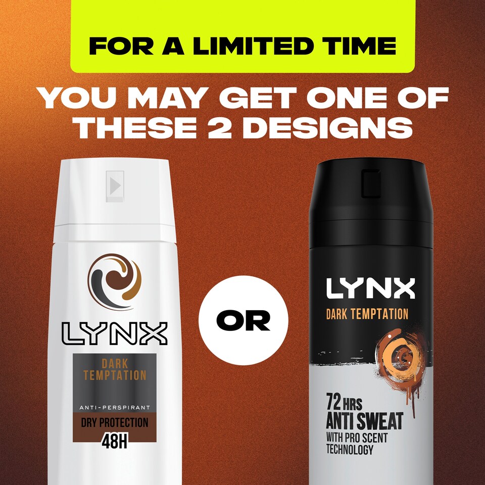 image 1 of Lynx Dry Dark Temptation Antiperspirant Deodorant 150Ml