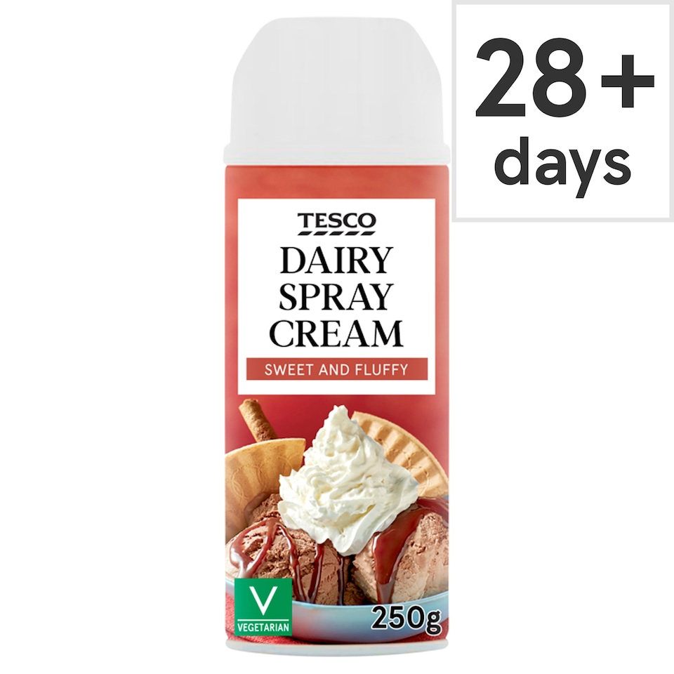 Tesco Real Dairy Spray Cream 250G