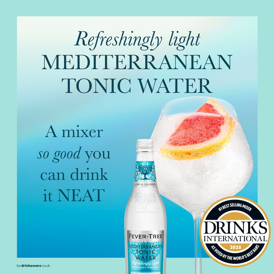 image 1 of Fever-Tree Light Mediterranean Tonic Water Bottle 500ml