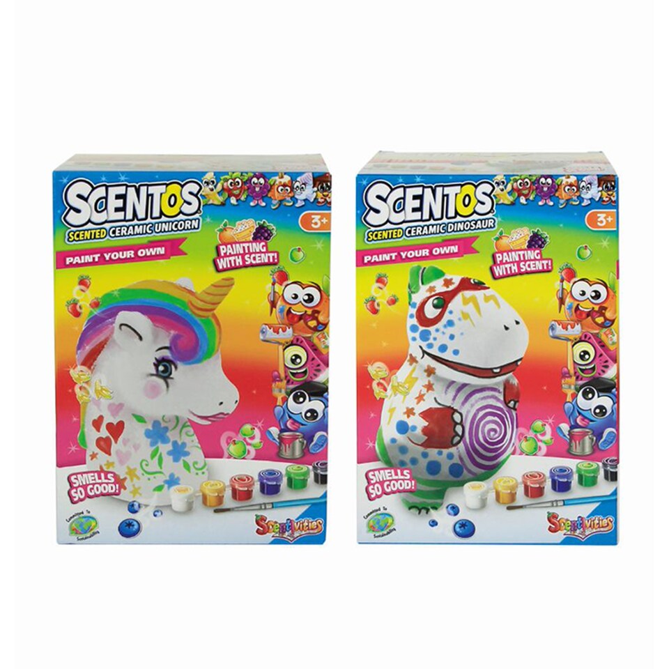 Scentos Paint Your Own Unicorn/Dinosaur Assortment