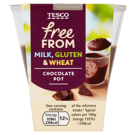 Tesco Free From Chocolate Pot 70G