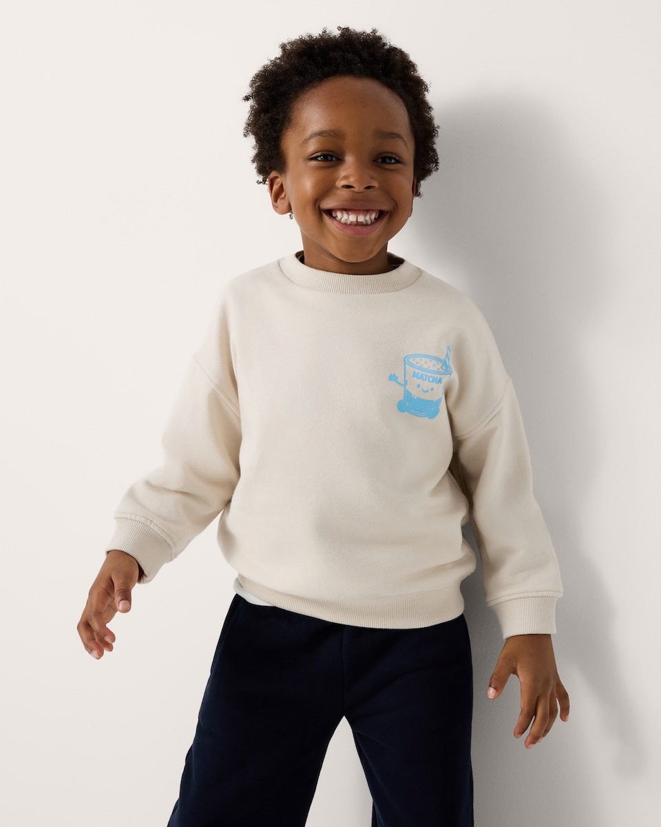 image 1 of F&F Boys 2-Pack Cotton Rich Printed Sweatshirts in Blue