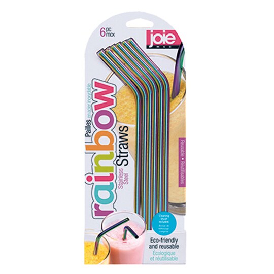 Joie Rainbow Metal Straws Tesco Groceries