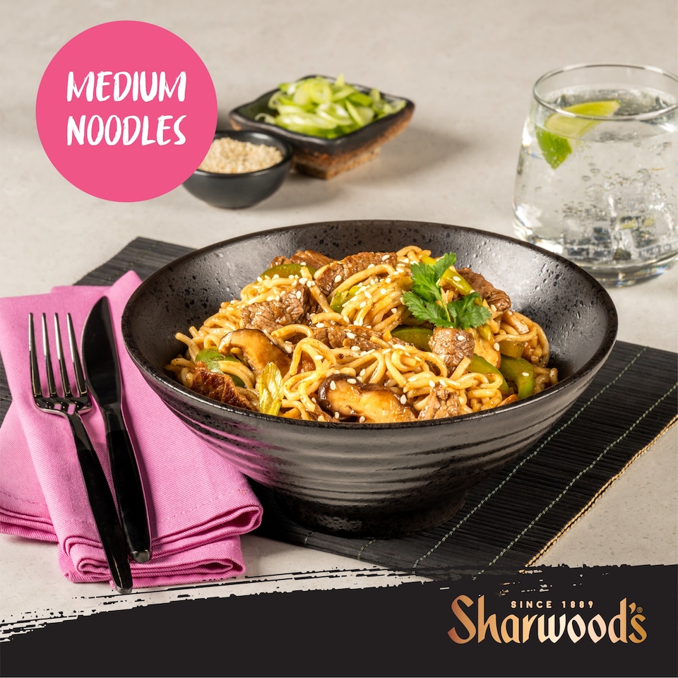 image 1 of Sharwoods Ready To Wok Medium Noodles 300g
