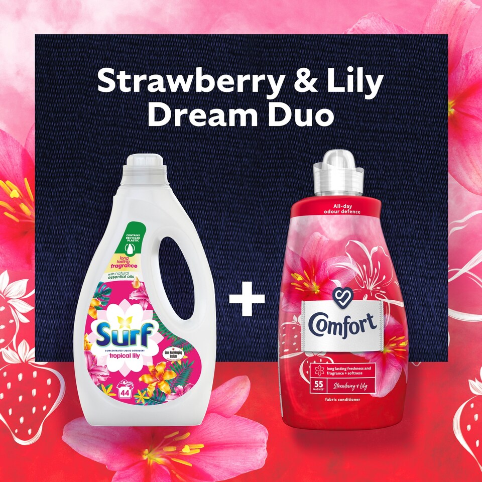 image 1 of Comfort Creations Strawberry Fabric Conditioner 55 Washes 1.925L