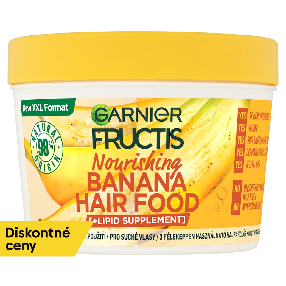 Fructis Hair Food Banana nourishing mask for dry hair, 400 ml