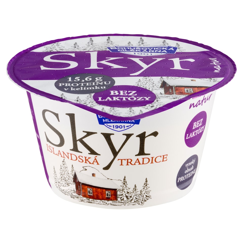 Obrázek 1 pro produkt Bohušovická mlékárna Skyr natur bez laktózy 130g