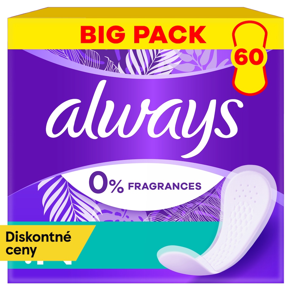 obrázok 1 z Always Daily Fresh Normal, 0 % parfumov a farbív 60 ks
