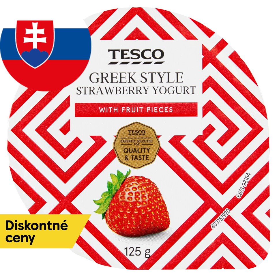 Tesco Greek Style jogurt jahodový 125 g