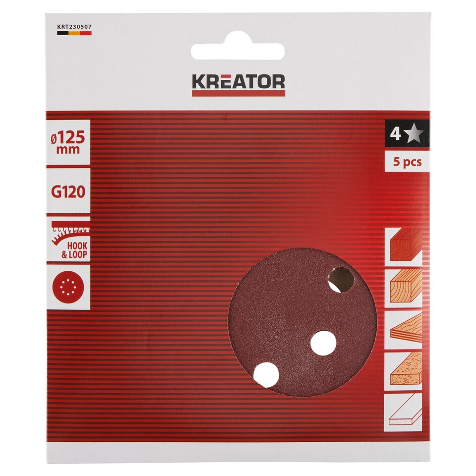 Kreator Brúsny kotúč 125 mm G120 5 ks