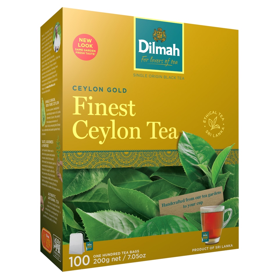 Dilmah Ceylon Gold cejlonský černý čaj 100 x 2g (200g)
