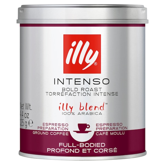 Illy Dark Roast Espresso Ground Coffee 125G Tesco Groceries