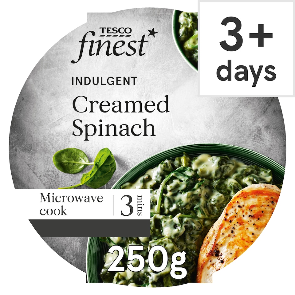 Tesco Finest Indulgent Creamed Spinach 250g