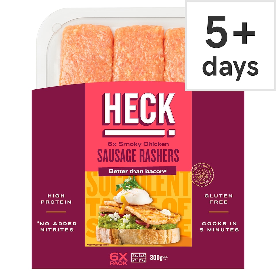 Heck 6 Smoky Chicken Sausage Rashers 300g
