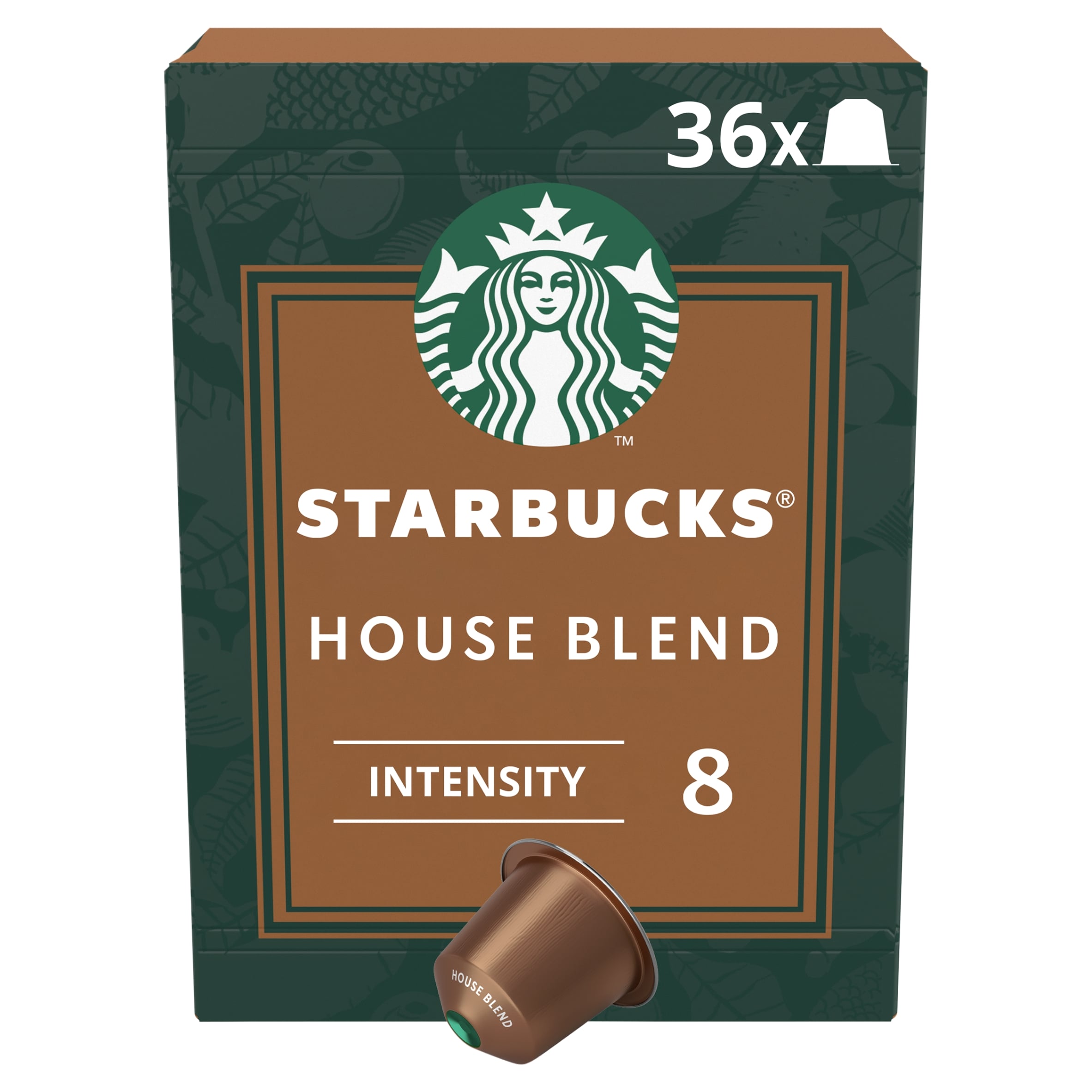 Starbucks by Nespresso House Blend Lungo 36 Aluminium Capsules 187.2g