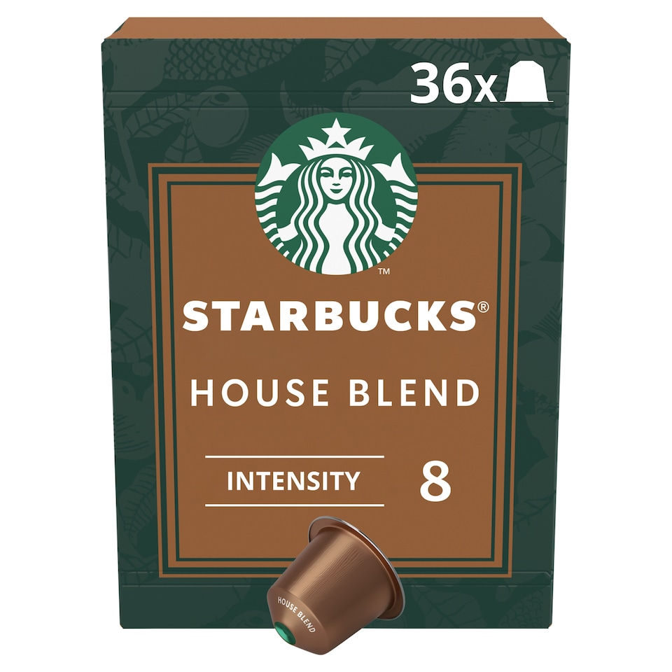image 1 of Starbucks by Nespresso House Blend Lungo 36 Aluminium Capsules 187.2g