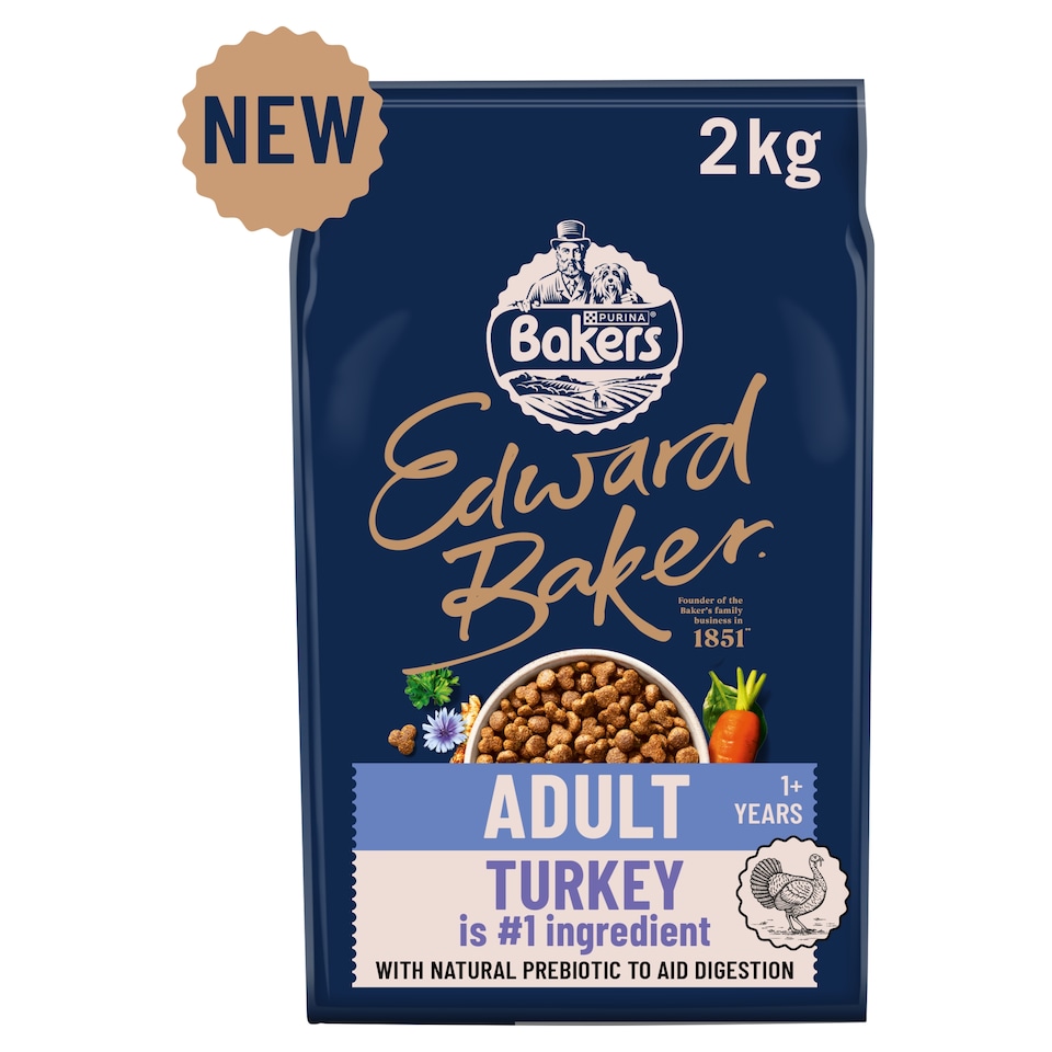 image 1 of BAKERS Edward Baker Turkey Dry Dog Food 2kg