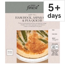 Tesco Finest Ham Hock Asparagus & Pea Quiche 170g