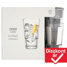 Tesco Home 420 ml-es magas falú pohár 6 db