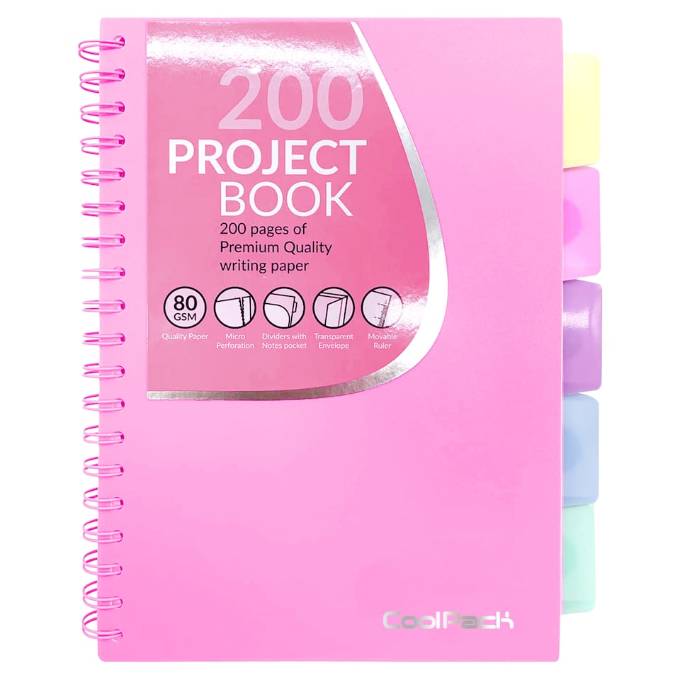 obrázok 1 z CoolPack Pastelový projektový zošit so záložkami B5