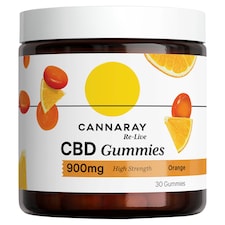 Cannaray Re-Live Orange CBD Gummies 300Mg 30s