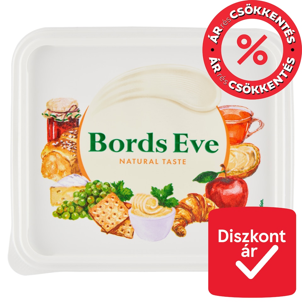 Bords Eve Natúr - csökkentett zsírtartalmú margarin 500 g  1. kép