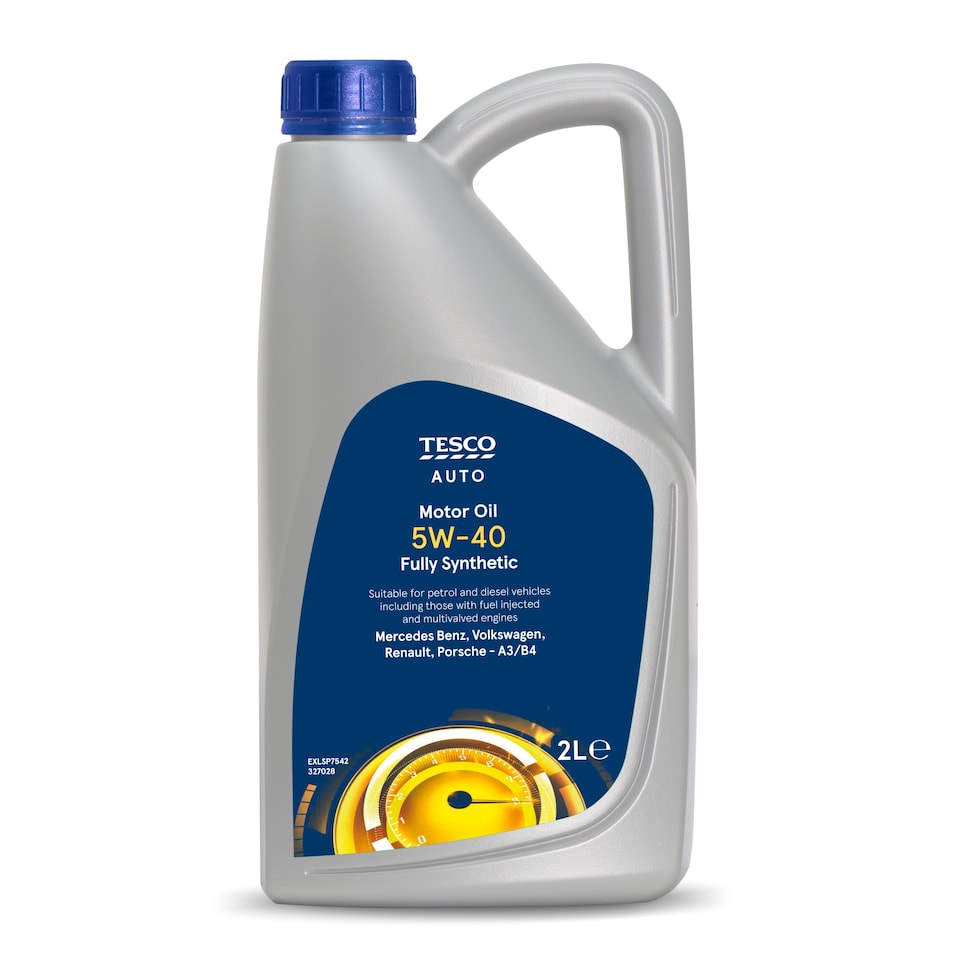 Tesco 5W-40 Fully Synthetic Motor Oil 2L