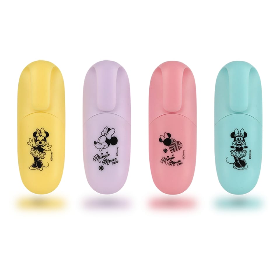 image 1 of Disney Minnie Mouse Mini Highlighters 4 pcs