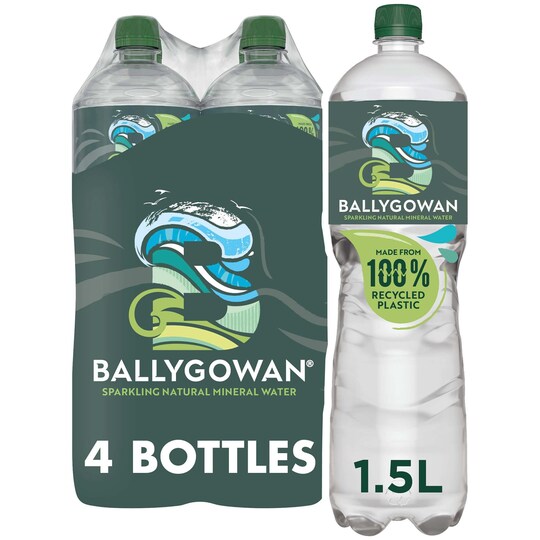 Ballygowan Sparkling Mineral Water 4 X 1.5L Tesco Groceries