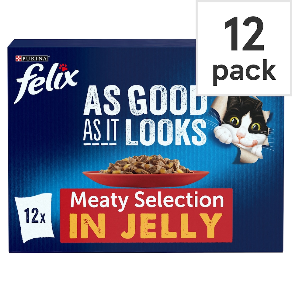 image 1 of FELIX As Good As it Looks Meaty Selection in Jelly Wet Cat Food 12x100g