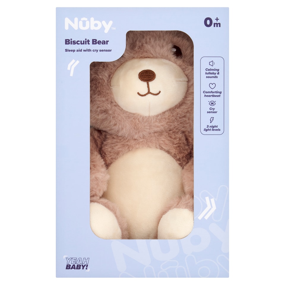 Nuby Biscuit Bear Cry Sensor & Sleep Aid