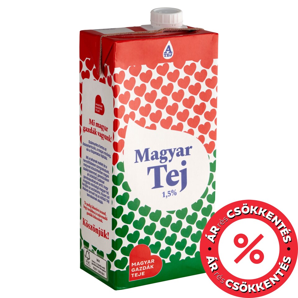 Magyar Tej UHT Low-Fat Milk 1,5% 1 l