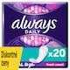 obrázok 1 z Always Dailies Normal To Go Sviežosť Intímky 20 ks