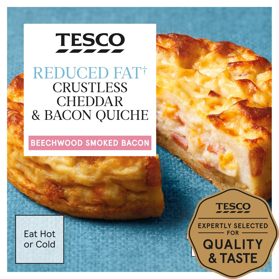 T .R/Fat Cheddar & Bacon Crustless Quiche 160G