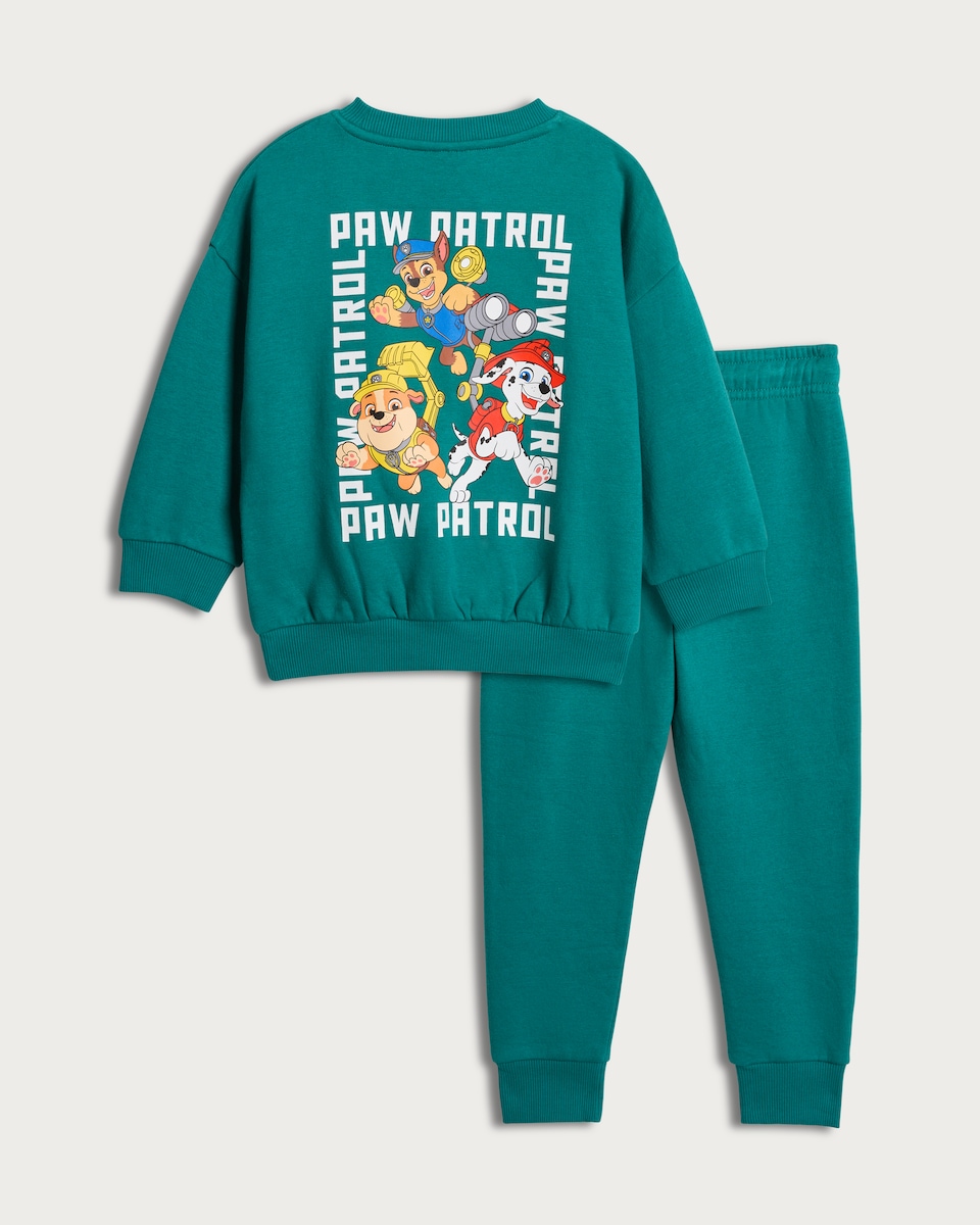 image 1 of Paw Patrol 2-Piece Cotton Rich Sweatshirt and Joggers Set in Green