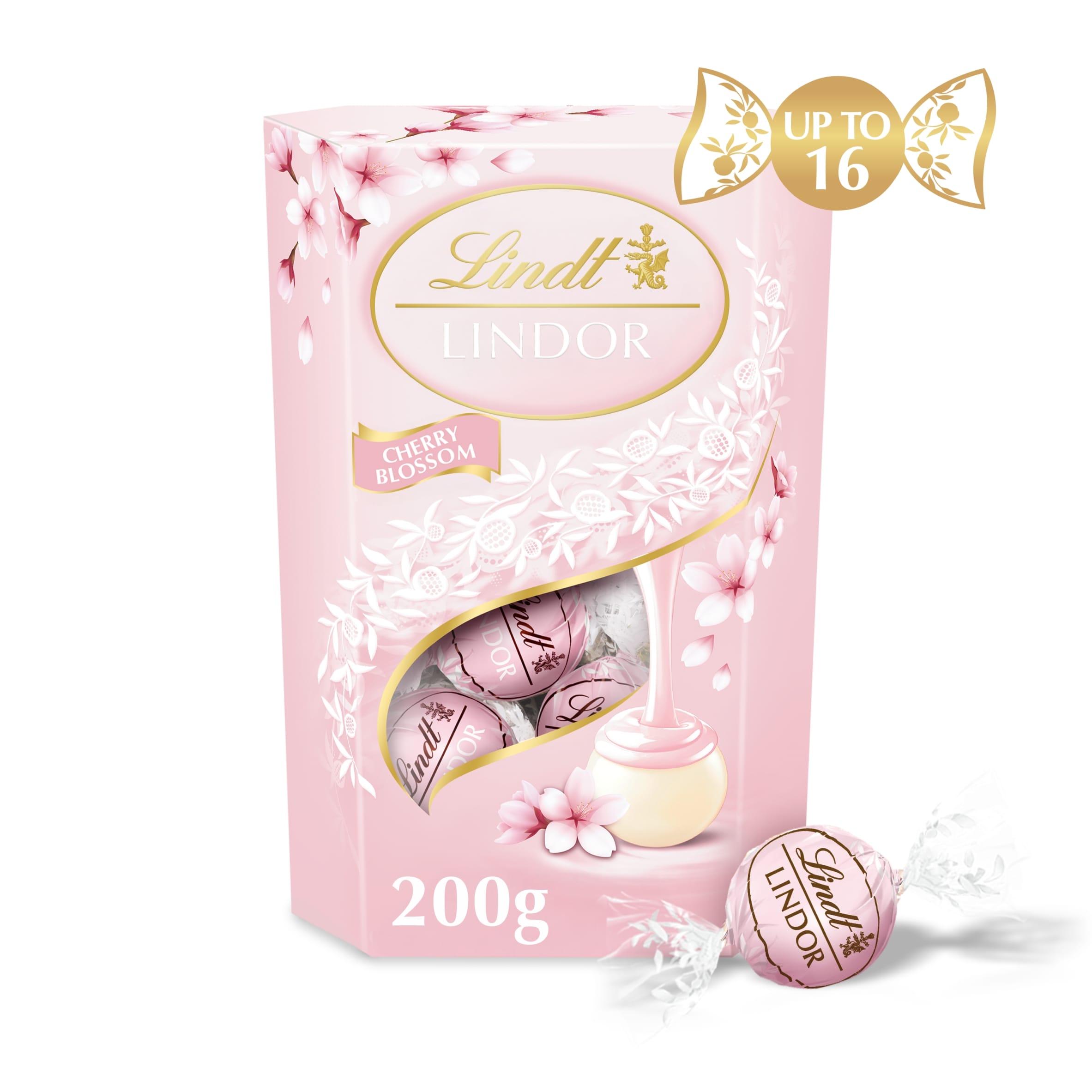 LINDOR Lindt Cherry Blossom White Chocolate Truffle Box 200g