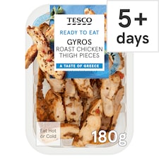 Tesco Greek Inspired Chicken Thigh Strips 180g
