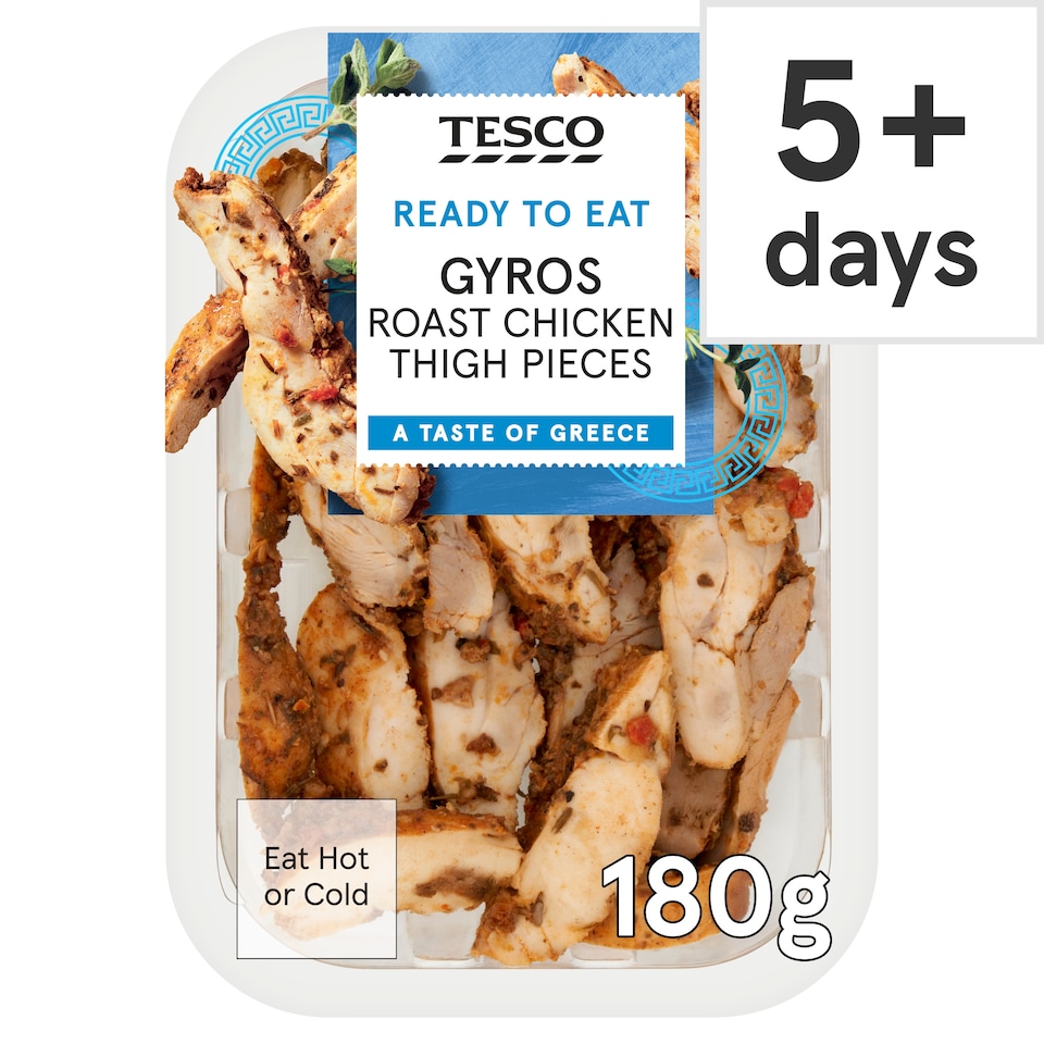 Tesco Greek Inspired Chicken Thigh Strips 180g
