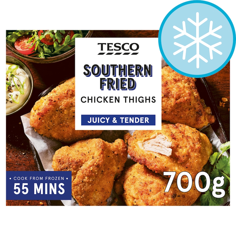 Tesco Southern Fried Chicken Thighs 700G