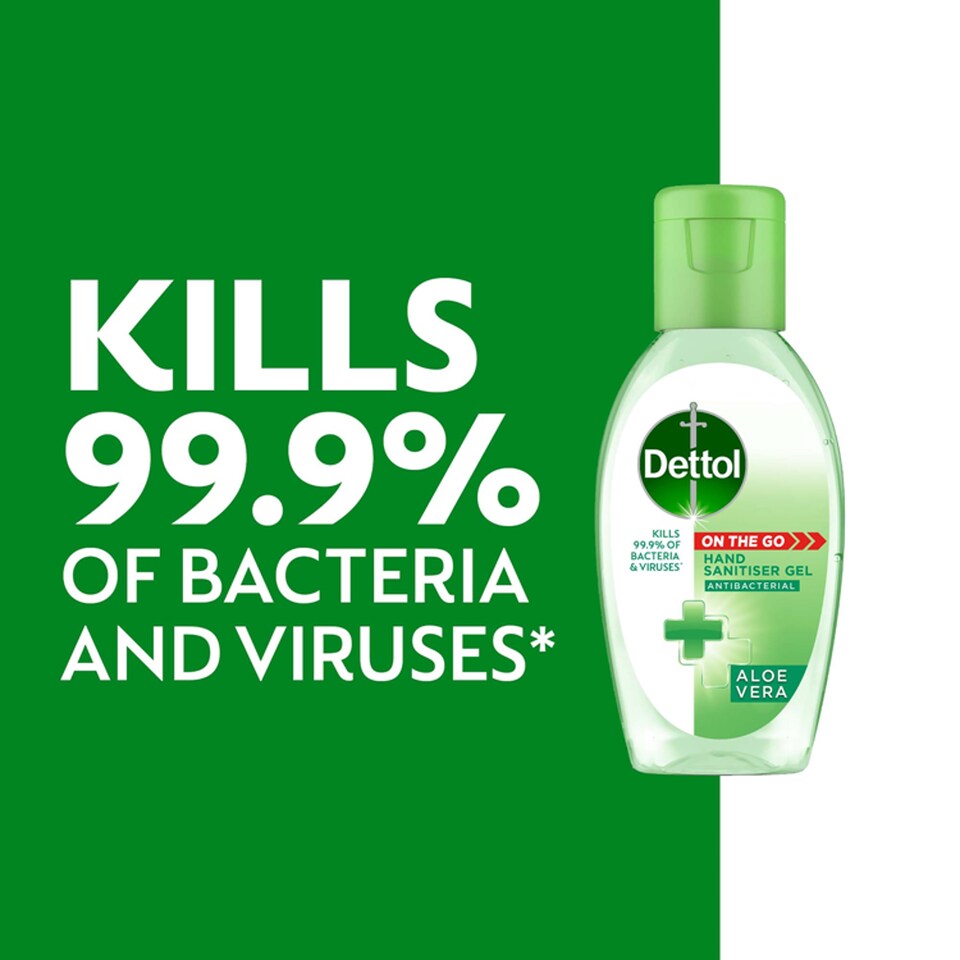 image 1 of Dettol Antibacterial Hand Sanitiser On-the-Go Gel 50ml