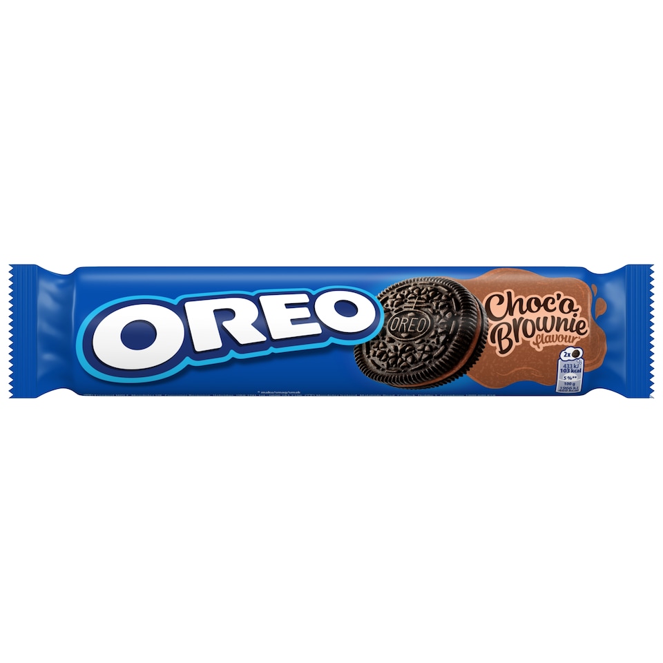 image 1 of Oreo Chocolate Brownie Cookie Sandwich Biscuits 154g