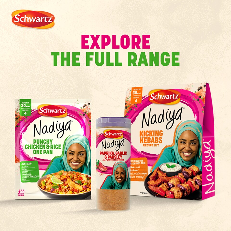image 1 of Schwartz Nadiya Punchy Rice Bowl Recipe Kit 65g